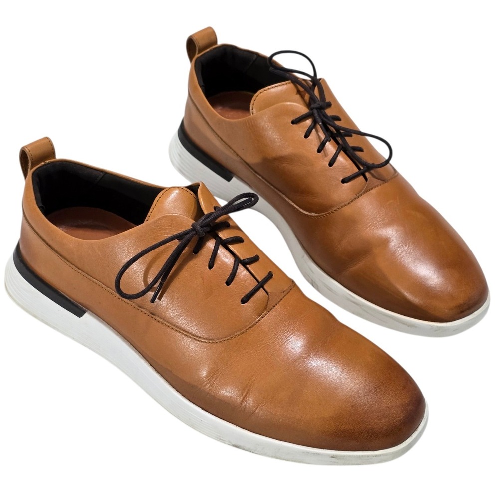Wolf & Shepherd Crossover Oxford Shoes Honey Leather Mens 9 WS-F19-SJ04 Portugal